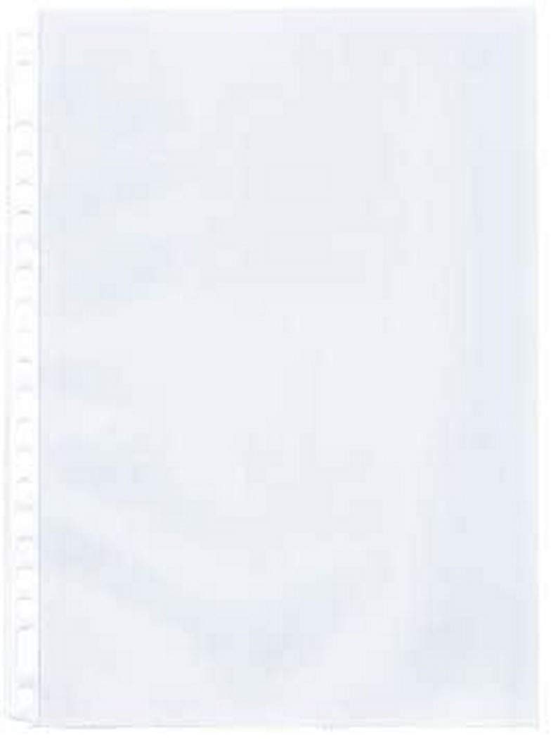 Kangaro Document Wallets A4 PP 23r 80 Micron Grained Transparent Pack of 100