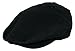 Men's Premium Wool Blend Classic Flat Ivy Newsboy Collection Hat (Black, Large)