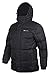 Mountain Warehouse Snow Mens Padded Jacket - Fleece Lined Hood Puffer Black Medium