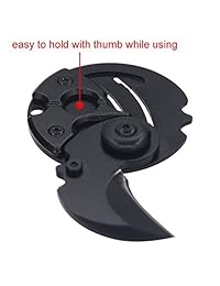 Llavero creativo en forma de moneda de Cevinee™ con minicuchillo plegable y cadena