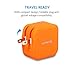 Lumsing Compact 2-Port Wall Charger with Foldable Power Adapter for iPhone iPad Samsung Galaxy Smartphones Tablets(Orange)
