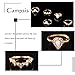 Campsis 16PCS Gold Vintage Women Ring Sets Crystals Knuckle Stacking Multi Size Rings Boho Mid Ring for Women and Girls