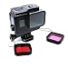 Waterproof Housing for Gopro Hero (2018) HERO7 Black/HERO6 Black/HERO5 Black with GoPro Filter (Red + Purple)thumb 1