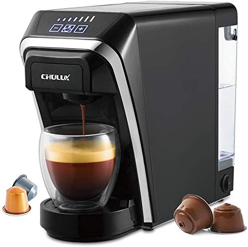 CHULUX Espresso Dolce Gusto Kapsel Kaffeemaschine Kapselmaschine mit abnehmbarem 0,8 l Wassertank, einstellbare 7…
