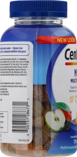 Centrum MultiGummies Gummy Multivitamin for Men, Multivitamin/Multimineral Supplement with Selenium, Antioxidants and Vitamin D3, Assorted Fruit Flavor - 170 Count
