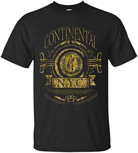Continental Logo Assassin John Wick Movie T Shirt Black