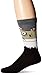 K. Bell Men's Leg Eating Animal Novelty Crew Socks, Zombie (Black), Shoe Size: 6-12