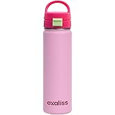 Insulated Stainless Steel Water Bottle | 22 oz | Flip-Top Lid | Chug Spout | Leakproof Lid | Sweat-proof | BPA Free | Keeps Beverages Cold or Hot (Blush Pink)