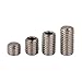 Junter 50pcs M3 x 3mm A2 Stainless Steel Flat Point Grub Hex Socket Set Screws Metric DIN913