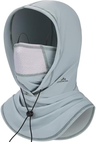 YAOYYG Pasamontañas De Verano UPF50+ – Máscara Transpirable De Hilo De Hielo Para Moto, Running Y Trabajo Al Aire Libre (Talla Única 46-52cm)