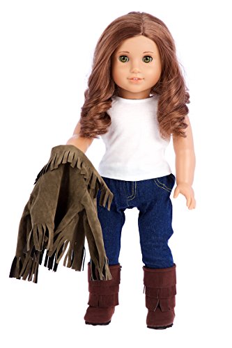 Siege Jacket - 4 piece outfit - jacket, tank top, jeans and boots - 18 inch Doll Clothes - (doll not included)
