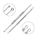 5 PCS Acne Removal Tool with Mirror, Comedone Extractor, Blackhead Remover Tool Tweezers Kit, Treatment for Pimple, Blemish, Whitehead Popping, Zit Removing