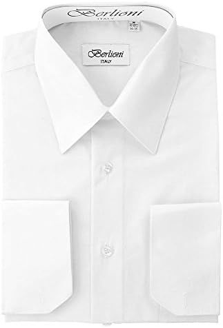 mens white dress shirt cufflinks Classic French Regular Fit Cufflinks White Shirt Mens Business Dress Shirt Long Sleeve Lapel Men Social Shirt at Amazon Men's Clothing store