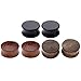 Jovivi 6pcs Organic Wood Brown Black Double Flared Ear Saddle Plugs Stretcher Punk Piercing Gauge 3/4