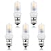 Bonlux LED E12 Candelabra Night Light - 2W (20W Equivalent) 120V JD T3/T4 E12 LED Chandelier Bulb Warm White 3000K for Ceiling Fan Cabinet Patio Lighting (5-Pack)