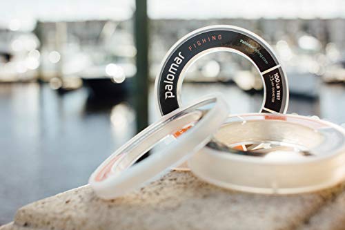 100% FLUOROCARBON LEADER 60lb | TOURNAMENT Fishing Line | 110 YARD SPOOL | Lowest Stretch Index & .57mm Diam is THINNEST in Floro Market | Abrasion Resistent | Invisible w/ TOP Tensile/Knot Strength