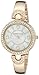 Anne Klein Women's AK/1960GBST Premium Crystal-Accented Gold-Tone Bangle Watch and Bracelet Set