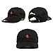 FGSS Unisex Rose Embroidered Adjustable Strapback Dad Hat Baseball Cap Mutiple Colors, Black, free