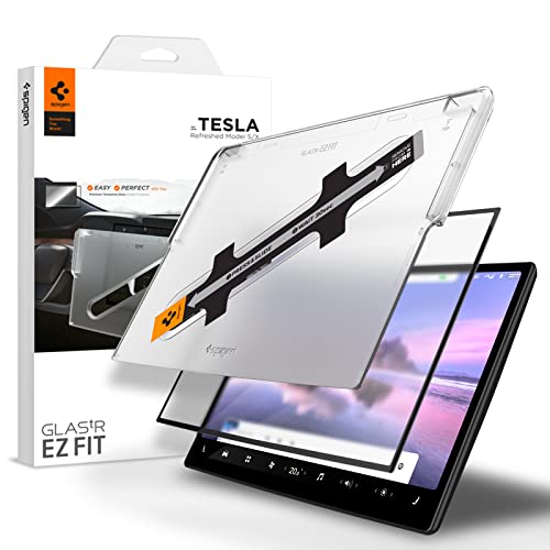 Spigen EZ Fit Tempered Glass Screen Protector For Tesla Model S/X 17" Touchscreen