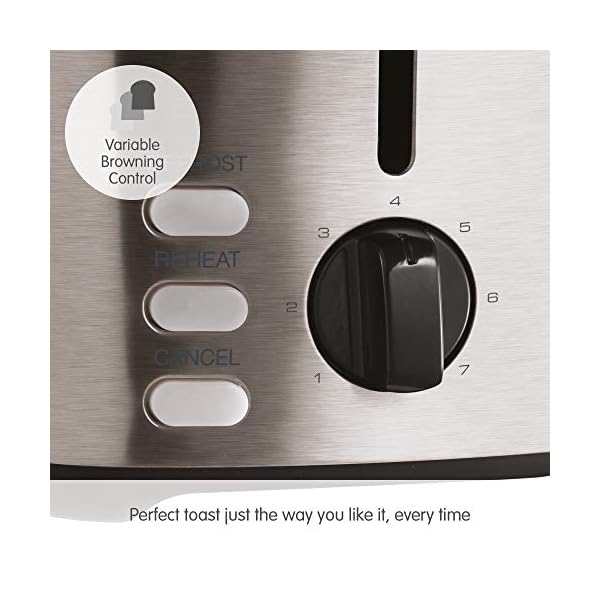 Morphy Richards 222067 Brushed Equip 2 Slice Stainless Steel Toaster, 800 W, Brushed