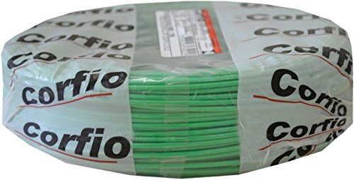 Fio Sólido 1,5 mm Verde Corfio com 100 m