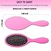 Hair Brush, Hair Detangler Brush with Nylon Bristles and Air Cushion, Pack of 2 Anti Static Wet Hair Brush To Reduce Frizz and Massage Scalp For Women and Men in Pink and Purple
