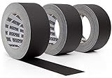 Lockport Black Gaffers Tape 3 Pack – 90 Ft x 2 in