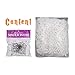 Pawliss Halloween Decorations, 11.8 feet Giant Spider Web with Super Stretch Cobweb Set, Halloween Outdoor Yard Decor, Round Dia, White