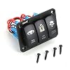 Rupse-3-Gang-Marine-Boat-Car-Switch-Panel-Blue-Red-LED-Light-5pin-On-off-Rocker-Switch-12-24V