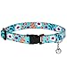 CollarDirect Cat Collar with Removable Bell Floral Pattern 2 Pack Set Flower Adjustable Safety Breakaway Collars for Cats Kitten