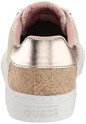 GUESS Women's Loven Sneaker, Light Natural, 8.5