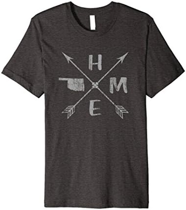 Mens Oklahoma T-Shirt Oklahoma Home State Shirt Large Dark Heather