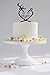 LOVENJOY with Gift Box Deer Mr and Mrs Monogram Wedding Engagement Cake Decoration Topper Black (4.3-inch) (Updated Version)