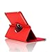 SingPad 360 Degree Rotating Stand Smart Cover PU Leather Case Apple New iPad 4 & 3 (3rd and 4th Generation with Retina Display) / IPad 2- Wake/Sleep Function (Red)