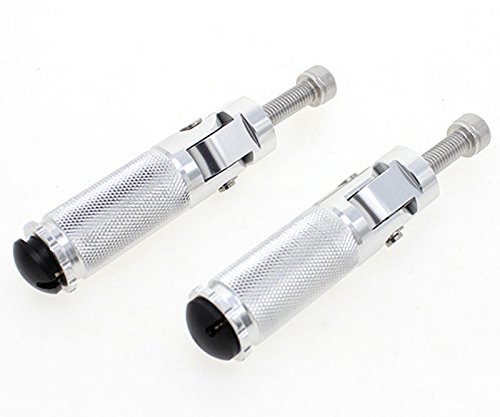 FXCNC Racing 8mm Billet Motorcycle Folding Rearsets Footrest Footpegs Foot pegs Pedal Universal for Kawasaki Z750 04-06,ZZR600 05-08,ZX9R 99-03,ZX10R 04-16 - Thumbnail 3