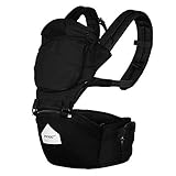 Innoo Tech Hipseat Ergonomic Baby Carrier | Breathable 3D Mesh Fabric Design for Summer | Front, Back and Hip Seat Position | Great Back and Lumbar Support | 100% Cotton | Pockets to Hold Keys, Cards