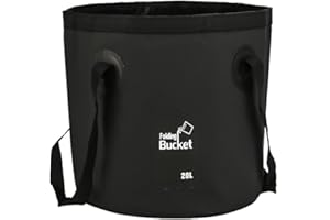 Collapsible Bucket 5 Gallon /20 L, Portable Foldable Water Bucket with Carry Bag, Bucket for Car Washing, Fishing, Camping,Bu