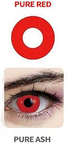 Multi-Color Attractive Fashion Cosplay Party Eyes Lenses (A Pair) (Red)