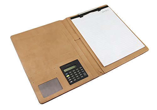 Amazon A4 クリップボード 2つ折り おしゃれ 革製 ビジネス手帳