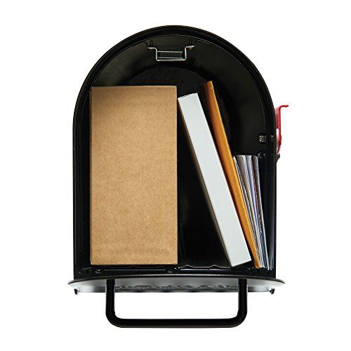 Gibraltar Mailboxes Ironside Large Capacity Galvanized Steel Black