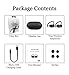 True Wireless Earbuds Bluetooth Headphones Sport Earphones in Ear with Mic Bluetooth CSR 4.2 Stereo Sweatproof Noise Cancelling Cordless Headset Running Sport Gym Soft Earhooks (Black)