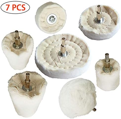 車磨き用 ウールバフ 研磨バフ綿ネル 7個セット B07x1xtl7r 5円 大人気 New Arrival 最安値挑戦 年中無休 高品質 通販