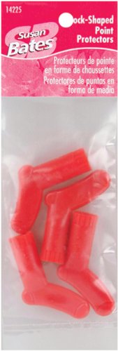 Susan Bates Sock Point Protectors, Sizes 0-10, 4/pkg (Colors may vary)