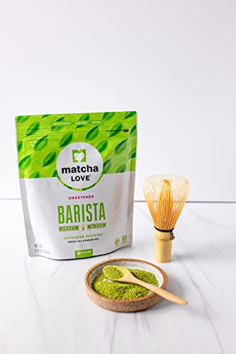 MATCHA LOVE GREEN TEA POWDER PACKET, SWEETENED, 8 OUNCE