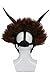 PONGONE Erik Killmonger Stevens Mask - Black Panther Helmet with Brown Wig Cosplay Prop Latex