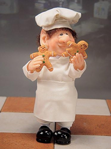 Zims Alexander the Baker Elf with Gingerbread Men Cookies Christmas Figurine