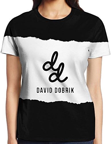 Plantsbilt David Dobrik DD Women's Short Sleeve Tee Full 3D Printed Casual T-Shirt