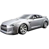 Amazon.com: 2009 GT-R R35 Silver 1/18 Diecast Model Car by