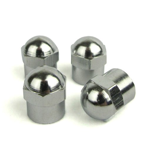 Buy Quick Pressure Dome Tire Valve Stem Caps (4 units/pack) Chrome