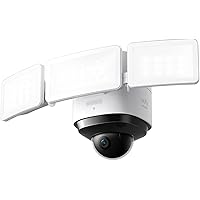 eufy Security Floodlight Cam S330, 360-Degree Pan & Tilt Coverage, 2K Full HD, 3,000 Lumens, Smart Lighting, Weatherproof, On
